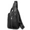 Сумка-слінг чорна шкіряна Tiding Bag F-A25F-5003A