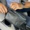 Сумка на пояс з натуральної шкіри чорна Tiding Bag 1001A