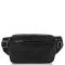 Сумка на пояс з натуральної шкіри чорна Tiding Bag 1001A