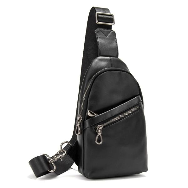 Сумка-слінг чорна чоловіча Tiding Bag 10031A