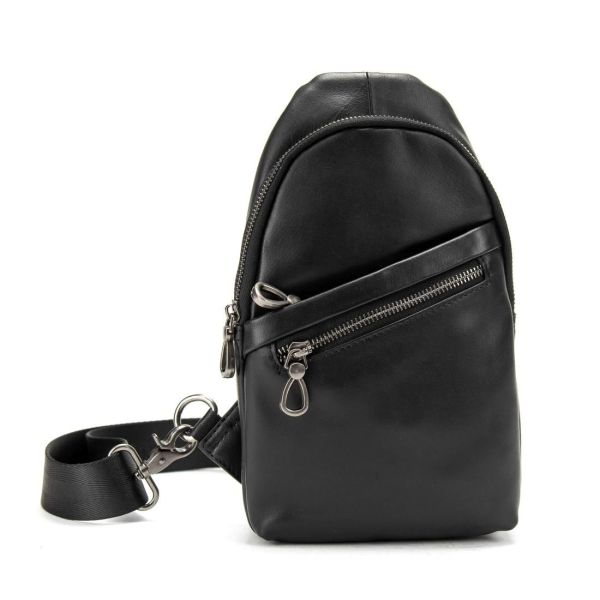 Сумка-слінг чорна чоловіча Tiding Bag 10031A