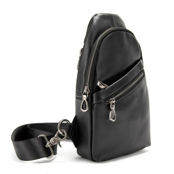 Сумка-слінг чорна чоловіча Tiding Bag 10031A