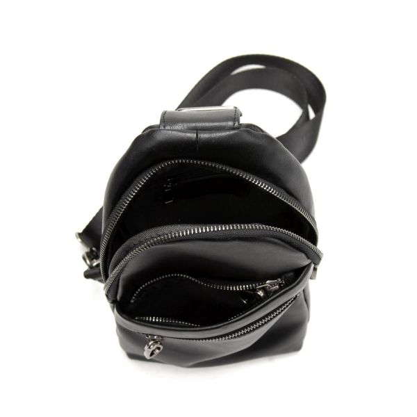 Сумка-слінг чорна чоловіча Tiding Bag 10031A