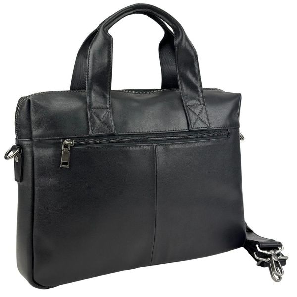 Сумка шкііряна для документів Tiding Bag 1663A чорна