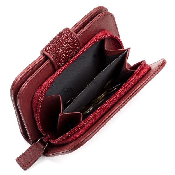 Гаманець жіночий STINGRAY LEATHER 18092 з натуральної шкіри морського ската бордовий