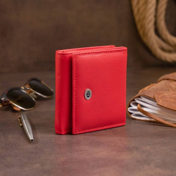 Компактный женский кошелек ST Leather 19259 красный