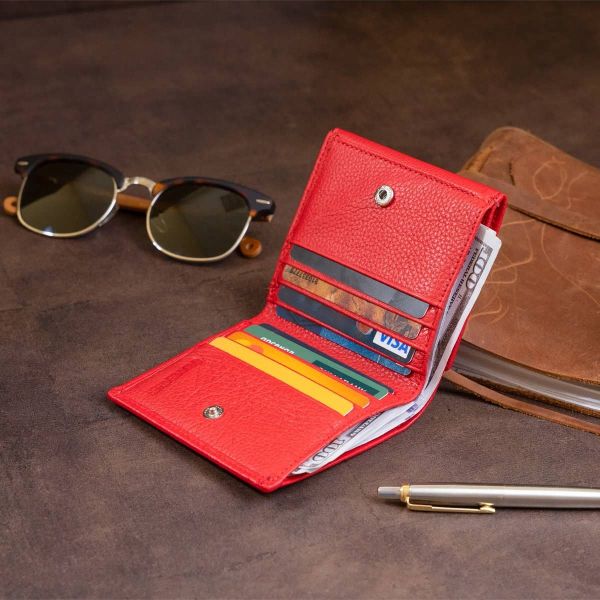 Компактный женский кошелек ST Leather 19259 красный