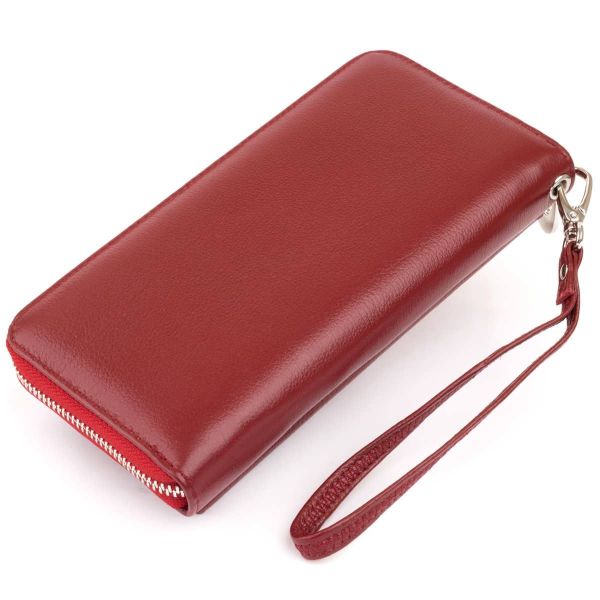 Гаманець шкіряний жіночий ST Leather 19293 бордовий