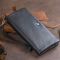 Гаманець-клатч зі шкіри з кишенею для мобільного ST Leather 19310 чорний