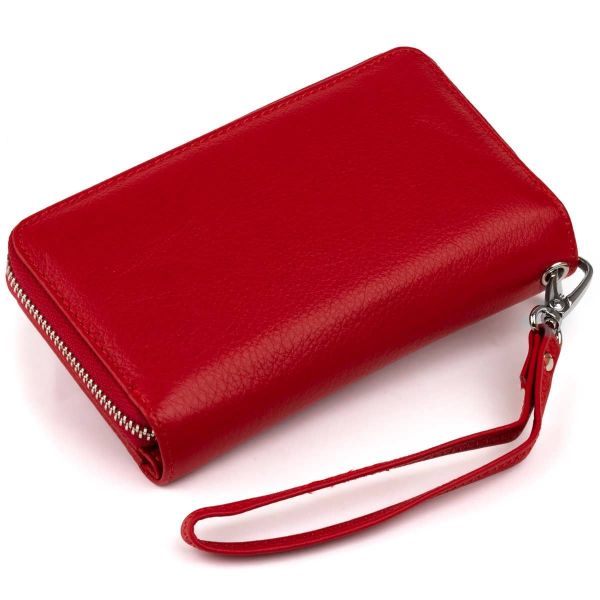 Кошелек из кожи на защелке ST Leather 19343 красный
