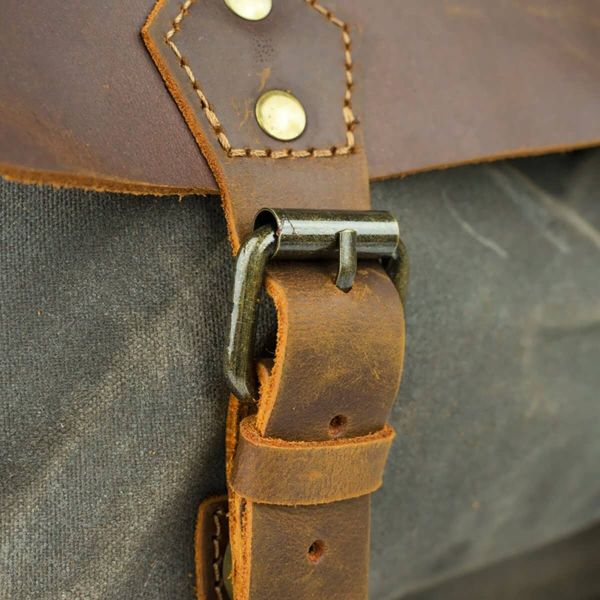 Туристичний рюкзак canvas 20107 Vintage болотяний