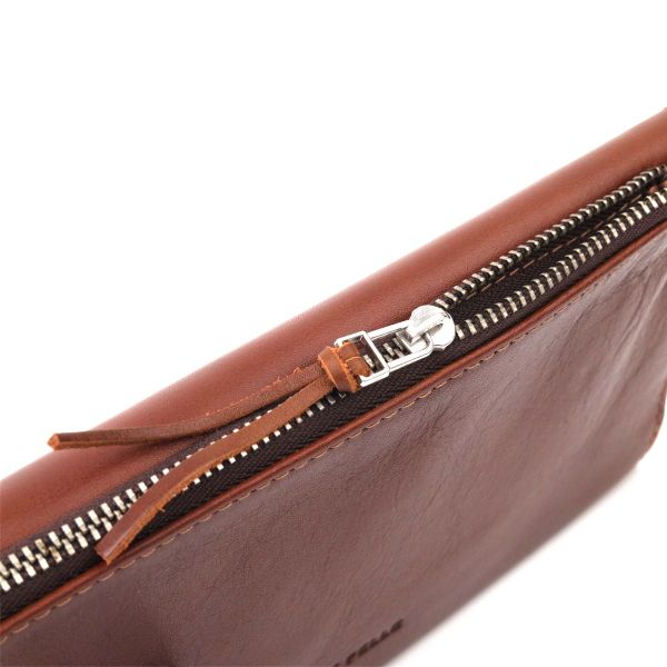 Практическое мужское портмоне Grande Pelle 11424 коричневое