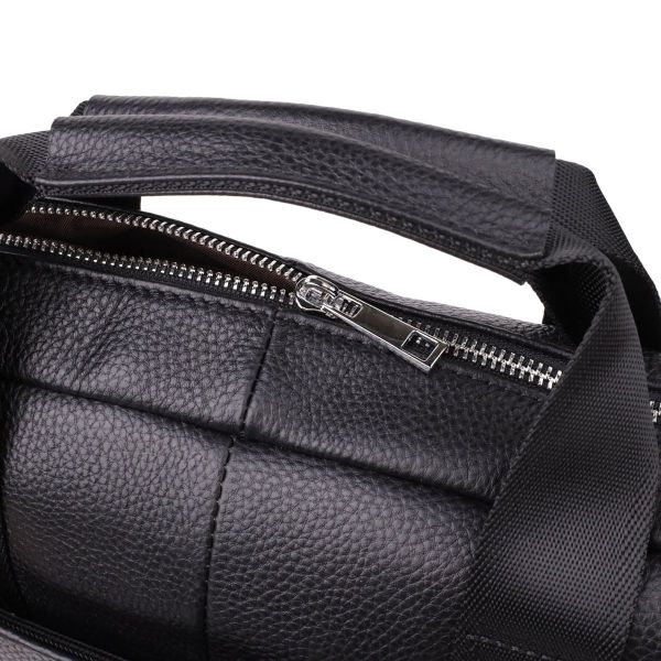 Діловий портфель для чоловіків із натуральної шкіри Vintage 23039 чорний