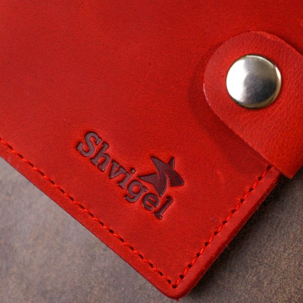 Женское матовое портмоне небольшое Shvigel 16476 красное