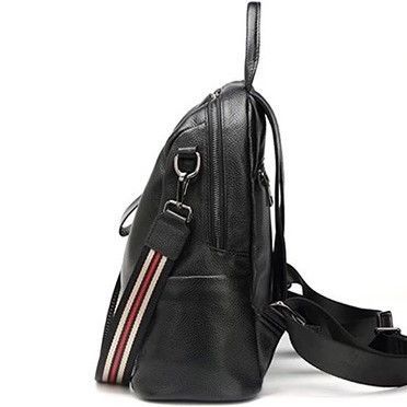 Жіночий рюкзак молодіжний шкіряний міський чорний 73354 Tiding Bag