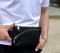 Поясна бананка унісекс Tiding Bag 14х25х8 для телефону та документів TD-54928 чорна