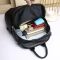 Шкіряний жіночий рюкзак з тисненням 42147 Tiding Bag чорний