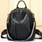 Стильний жіночий шкіряний рюкзак чорний міський 51124 Tiding Bag