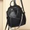 Стильний жіночий шкіряний рюкзак чорний міський 51124 Tiding Bag