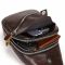 Чоловічий шкіряний рюкзак на одне плече 18х32х7 для міста TIDING BAG MK03983 коричневий