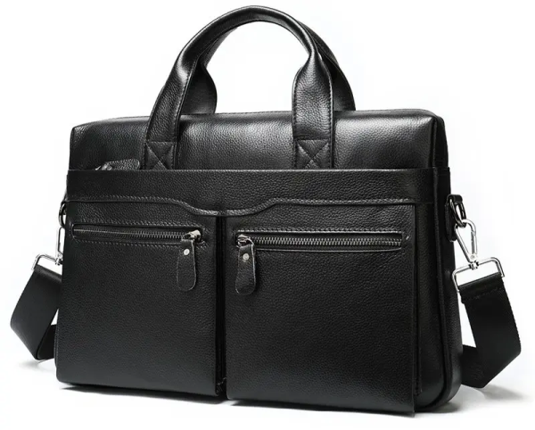 Чоловіча сумка для ноутбука й документів чорна SK N76955 Tiding Bag