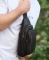 Сумка слінг чоловіча через плече 19х31х7 з натуральної шкіри TIDING BAG 32545 чорна