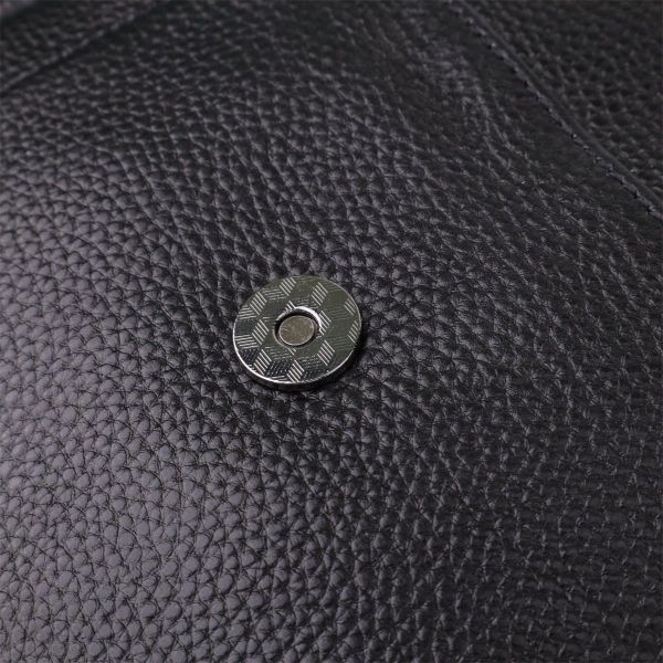 Компактний жіночий рюкзак з натуральної шкіри Vintage 23058 чорний