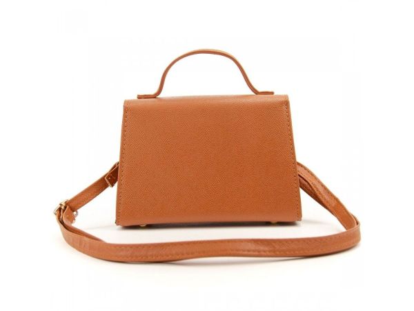 Стильна жіноча класична сумочка з еко-шкіри Lilly P2-14067904C коричнева