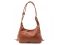 Містка замшева сумка з бахромою Lilly P2-9352C коричнева