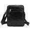 Месенджер кожаный чорний Tiding Bag 8713A