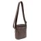 Месенджер класичний в гладкій шкірі коричневий Tiding Bag 8717C коричневий