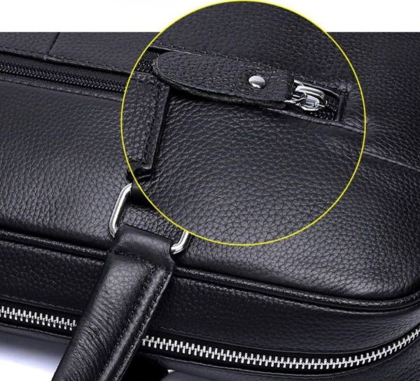 Сумка-портфель чоловіча шкіряна ділова Tiding Bag A25-9904A