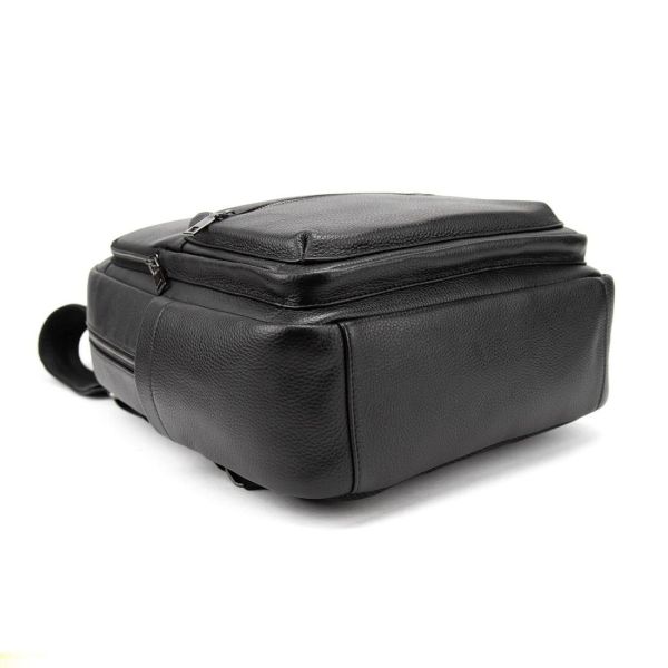 Чоловічий шкіряний рюкзак чорний Tiding Bag A25F-131419A
