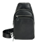 Чоловічий шкіряний чорний слінг Tiding Bag A25F-250117A чорний
