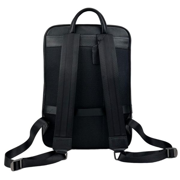 Шкіряний чорний рюкзак Tiding Bag A25F-8528A