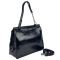 Жіноча класична шкіряна сумка Olivia Leather A25F-W-6012A чорна