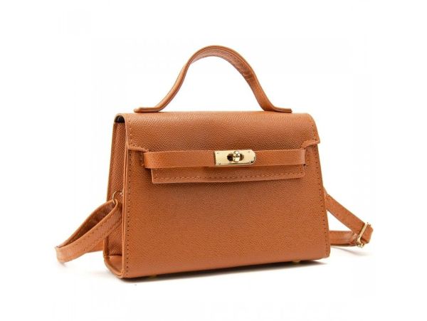 Стильна жіноча класична сумочка з еко-шкіри Lilly P2-14067904C коричнева