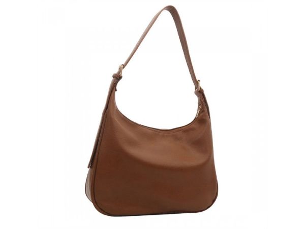 Шоппер великий із еко-шкіри коричневий Lilly P4-6495C коричневий