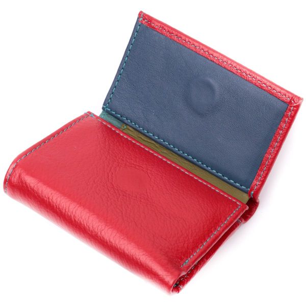 Яскравий маленький гаманець для жінок із натуральної шкіри ST Leather 19502 червоний