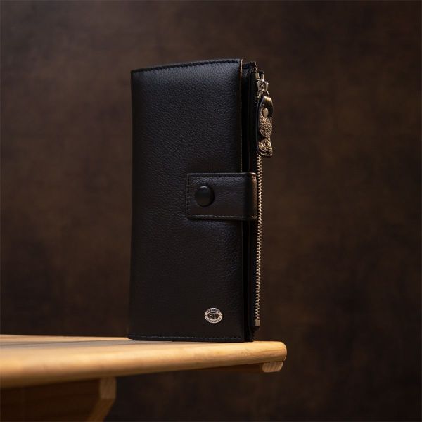 Классический кошелек-клатч ST Leather 19373 черный