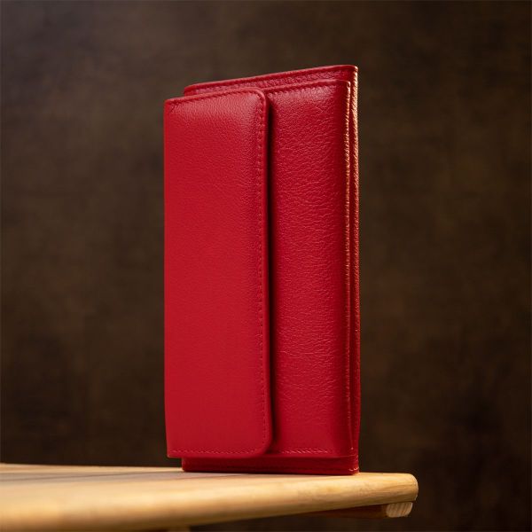 Классический женский кошелек ST Leather 19376 красный
