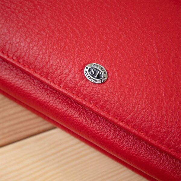 Классический женский кошелек ST Leather 19376 красный