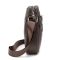 Шкіряний маленький чоловічий месенджер коричневий Tiding Bag M56-0187C