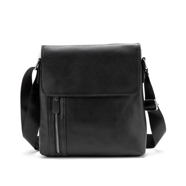 Месенджер чорний з клапаном Tiding Bag M56-17195A