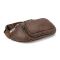 Містка шкіряна сумка на пояс коричнева Tiding Bag M56-2030C