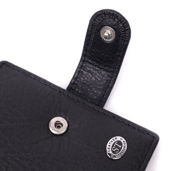 Чоловічий гаманець зручного розміру ST Leather 22471 чорний