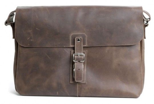 Сумка SHVIGEL 00980 из натуральной винтажной кожи коричневая