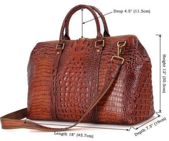 Сумка дорожня 14397 Vintage коричнева