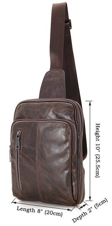 Сумка чоловіча 14415 Vintage коричнева