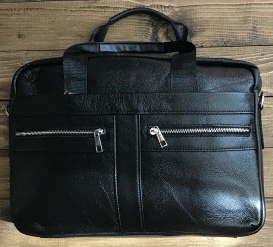 Сумка мужская 14625 кожаная Vintage черная